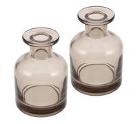Beatifufu 2pcs 150ml Amber Glass Reed Diffuser Bottles round Empty Aroma Jar for Essential Oils, Fragrance Storage Container Suitable for Home, Office, Spa Aromatherapy and DIY Diffuser