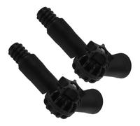 Beatifufu 2Pcs Angle Hinge Tip Extension Pole Adaptor with American Threaded Tips for High Reach Window Cleaner and Spider Web Brush