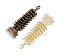 Beatifufu 2pcs Antique Retro Copper Tower Keychain Pendant Miniature Tower Craft Charms for DIY Jewelry Making Unique Decorative Keyring Accessories for Bags Backpacks and