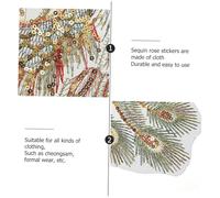 Beatifufu 2Pcs Bird Embroidered Applique Patches Chinese Style Sewing Accessories for Clothing Jackets Bags Skin-Friendly Decorative Embroidery Craft