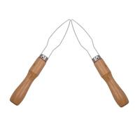 Beatifufu 2PCS Button Hook Helper Tool with Wooden Handle for Seniors and Disability Fast Buttoning Device for Shirts Coats and Wedding Dresses and Versatile DIY Clothing Accessory