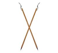 Beatifufu 2pcs Chinese Calligraphy Brush Calligraphy Pen Kit for Students Beginners Bamboo Portable Lightweight with Good Hand Grip Feeling Traditional