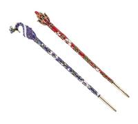 Beatifufu 2pcs Chinese Hair Chopsticks Vintage Hair Stick Bun Palace Style Hairpin Accessories for Women Wedding Bridal