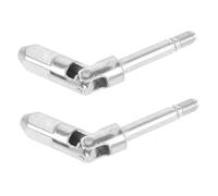 Beatifufu 2Pcs Dual Pump Horizontal Jack Joint with Pressure Relief Steel Jack Part for Trailer Hydraulic Cylinder Efficient Oil Seal Drop Shaft for Car Stands