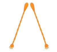 Beatifufu 2pcs Dual-Sided Bear Claw Back Scratcher and Long Reach Plastic Shoehorn Portable Hand Shaped Itch Relief Tool for Family Use Safe Comfortable Grip