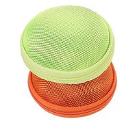 Beatifufu 2pcs Essential Oil Carrier Bag Eva Organizer for Bottles Light Green Orange Portable Travel Case for Essential Oils and Nail Polish