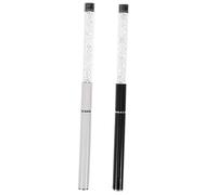 Beatifufu 2pcs Eyelash Brushes Diamonds Spiral Applicators for Mascara Compact Lash Wands for Eyelash Extensions Travel-friendly Makeup Tools