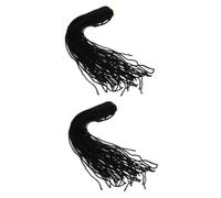 Beatifufu 2pcs Fake Dreadlock Extensions for Men and Women Comfortable Synthetic Dreadlocks Wig Natural Looking Hairpiece for and Cosplay Enthusiasts Easy to Restyle Breathable Design