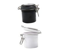 Beatifufu 2pcs False Eyelash Glue Storage Box Eyelash Glue Storage Container Jars White Hard Plastic