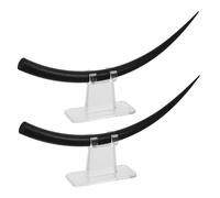 Beatifufu 2pcs False Lashes Demonstration Tool with B C Curl for Eyelash Extension Teaching, Plastic Realistic Simulation Model Essential for Home Use and Training Students
