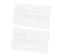 Beatifufu 2pcs Fire Alarm Switch Cover Clear Heat-resistant Glass Break Panel for Manual Call Point Replacement Enhanced Visibility Fire Safety Essential Protection