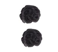 Beatifufu 2pcs Flower Hair Bun Extensions for Women Natural Scrunchy Hairpiece Comfortable Updo Clip High Temperature Hair Accessories