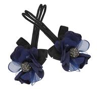 Beatifufu 2pcs Flower Hair Tie Rhinestone Decoration for Girls Women Elegant Hair Accessory for Parties Birthdays and Daily Wear Comfortable Hold Easy to Use Adorable Styles