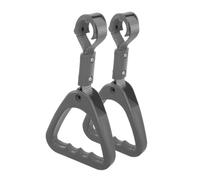 Beatifufu 2pcs Gray Triangle Car Handle Portable Assist Grab Handles for Elderly Bus Subway Safety Support with Easy-Clean Plastic Construction