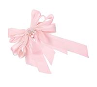 Beatifufu 2pcs Hair Bows for Women Girls Large Pearl Hair Bow Clip Back Clip Fashion for Parties Ceremonies