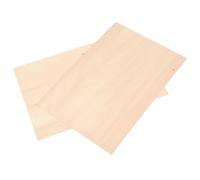 Beatifufu 2pcs Hand Carving Board Wooden Panel A3 Beige Smooth Surface for Printmaking and DIY Craft Projects, Home Use, Professional Artists and Beginners