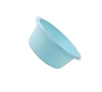 Beatifufu 2pcs Large Sky-blue Plastic Wash Basins for Home Bathroom and Kitchen Foot Soaking Bowls with Anti-slip Bottoms Multifunctional Household Washbasins
