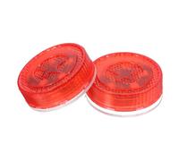 Beatifufu 2pcs LED Trailer Side Marker Lights, Red 5-led Waterproof Car Tail Safety Lamps, Wire-free Installation for Truck and Boat Trailer Lighting
