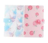 Beatifufu 2pcs Nail Art Sticker Book Album Cover Stickers Art Organizer Sticker Album for Collecting Stickers Sticker Storage Book Stickers Book Sticker Binder Art Book Album Storage