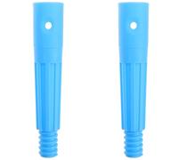 Beatifufu 2pcs Plastic Threaded Tip Broom Handle Connector Adapter for Extension Poles Compatible Metal Rods Suitable for Household Cleaning Tools