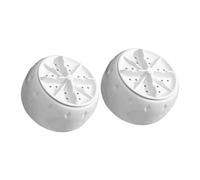 Beatifufu 2pcs Portable Mini Washing Machine with Intelligent Control for Home Rv Travel Delicate Underwear Gentle Wash Deep Cleaning USB Powered Suction Cup Design
