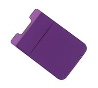 Beatifufu 2pcs Purple Adhesive Phone Wallet Card Holders for Cell Phone, Elastic Pu and PVC Material, Back Pocket Design that Won't Lose Elasticity, for Everyday Use