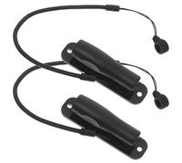 Beatifufu 2pcs Retractable Stylus Pen Holder with Adhesive Base Elastic Anti-lost Rope with Silicone Ring Secure Pencil and Ballpoint Leash for Journals and Touch Screens
