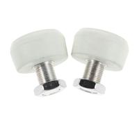 Beatifufu 2pcs Roller Skate Toe Stops Plugs Rubber Adjustable 15.2mm Bolt Double-row Brake Heads for Roller Skates
