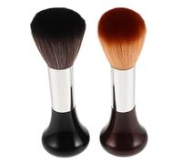Beatifufu 2pcs Soft Bristle Neck Duster Brush for Barbers Comfortable Grip Hairdressing Cleaning Tool for Sweeping Broken Hair Off Neck Face Shoulders Professional Salon and Home Use