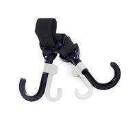 Beatifufu 2pcs Stroller Hooks Hook and Loop Stroller Clips Buggy Hanger for Shopping Bags Diaper Daily Items