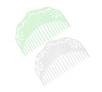 Beatifufu 2pcs Vintage Chinese Style Hair Comb Decorative Resin Side Combs for Women Elegant Headpiece for Hair Styling