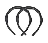 Beatifufu 2pcs Vintage Twisted Cross Hairband for Women Elegant Hair Styling Accessory for Makeup and Daily Wear Fashionable Solid Color Design
