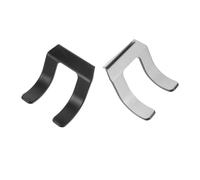 Beatifufu 2pcs Wall-mounted Hair Dryer Holder Dual Fork Rack Stain-resistant Hair Blower Organizer for Bathroom Styling Tools Support and Secure Storage