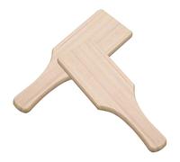 Beatifufu 2pcs Wooden Clay Paddle Pottery Tools Set, Flat Wood Clay Modeling Boards and Ceramic Crafting, Pottery Accessories for Home Workshop DIY