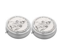 Beatifufu 2pcs Zinc Alloy Rosary Beads Case for Catholics Small Portable Holy Communion Keepsake Box Mini Jewelry Trinket Holder for Religious and Confirmation