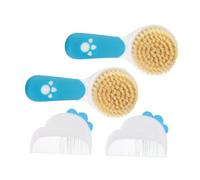 Beatifufu 2Set Grooming Kit Soft Bristle Hair Brush and Comb Set for Newborns and Gentle Cradle Cap Care Scalp Health Essential for Daily Use