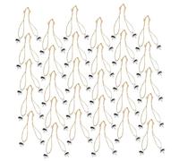 Beatifufu 2sets Hanging Ball Charms Christmas Balls Decorations Holder Decorative Tree Pendants Caps DIY Balls Accessory 100pcs*2