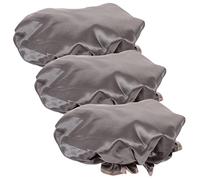 Beatifufu 3 Pcs Double Waterproof Shower Caps for Women Girls Oilproof Reusable Bathing Caps for Spa Hair Dying and Makeup Adjustable Design