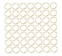 Beatifufu 300pcs Stainless Steel Crystal Lamp Pendant Rings for DIY Chandelier Accessories with High Strength and Good Heat Resistance, for Home Using and Lighting Equipment