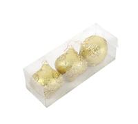 Beatifufu 30pcs Christmas Glitter Balls Dazzling Onion Tree Ornaments Safe Odorless Decor for Xmas Parties Home Decorations Create Festive Atmosphere