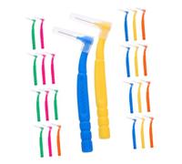 Beatifufu 30Pcs Interdental Brushes Manual Tooth Cleaning Tools for Braces and Tooth Gaps Flossing Brushes Colors for Family and Travel Use Oral Hygiene
