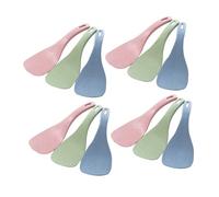 Beatifufu 30pcs Nonstick Rice Spoon Paddle for Rice Cooker Heat Resistant with Hanging Ergonomic Kitchen Serving Utensils in Nordic Pink Blue Green