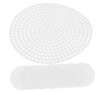 Beatifufu 30PCS Round Cross Stitch Plastic Mesh White DIY Cuttable Grid for Embroidery Crafts Wool Yarn Suitable Manual Mesh for Bag Bottom Liner and Handmade Projects