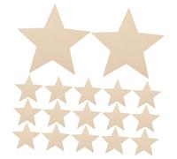 Beatifufu 30pcs Unfinished Wooden Star Cutouts Rustic Blank Wood Stars for DIY Crafts Painting Christmas Tree Ornaments Home Decor and Art Projects