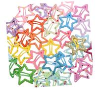 Beatifufu 35pcs Cute Star Hair Clips for Little Girls Boy Girl Hair Accessories Snap Clips for Easy Styling for Everyday Use
