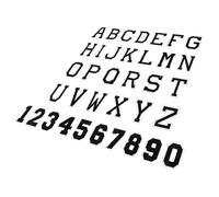Beatifufu 36pcs Iron Letters and Numbers Embroidery Patches for DIY Clothing and Bags Hot Melt Sticker Applique Patches for Creative Repair and Decoration