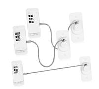 Beatifufu 3pcs Abs Child Safety Window Locks Adhesive, White Window Locks for Childproofing Cabinets and Refrigerators, No Trace Gel, Includes User Manual, Suitable for Home Safety