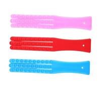 Beatifufu 3pcs Body Massage Hammer with Double-Sided Bumps for Acupoint Therapy Bendable Material Handheld Body Pat Tool for Back Neck and Muscle Relief Random Color