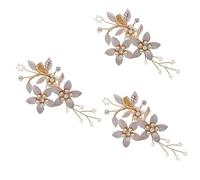 Beatifufu 3pcs Elegant Hair Clip for Brides and Bridesmaids Vintage Style Wedding Accessory for Weddings and Special Occasions Easy to Wear Adds Grace to Your Hairstyle
