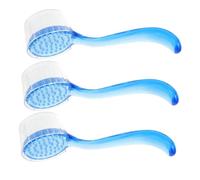 Beatifufu 3pcs Goat Horn Skincare Brush Large Dust and Facial Cleansing Brushes Deep Exfoliation Blackhead Removal Soft Bristles for Men Women Home Travel Office Use
